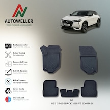 Ds 3 Crossback 2018 Sonrası Uyumlu Havuzlu Oto Paspas