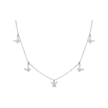 Beş Kelebek Kolye 718937 Silver Gümüş