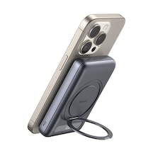 Mcdodo Mc-8371 10000mah - 20w Dahili 360 Halka Standlı Metal Ultra İnce Manyetik Powerbank siyah Mcdodo Mc-8371 10000mah - 20w Dahili 360 Halka Standlı Metal Ultra İnce Manyetik Powerbank siyah