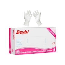 Beybi Lateks Pudrasız Muayene Eldiven Small 100'lü