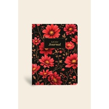 Midnight Ciltli Defter Çizgili Chrysanthemum 13x18 Çok Renkli