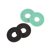 Fender Strap Block 4-Pack Black 2 Surf Green 2