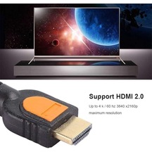 Plus Px-05h 0.5 Metre Hdmi To Hdmi V2.0 Kablo, Kısa Hdmı Erkek Erkek Görüntü Ve Ses Aktarım Kablosu, 4k 2160p Ultra Hd 3d Full Hd Tv Monitör Projeksiyon Pc Laptop Oyun Konsolu Bağlantı Kablosu