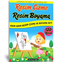 Resim Çizme Ve Resim Boyama Kitap Seti 2 Kitap 120 Resim