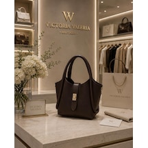 Housebags Bella Vista New Trend Omuz Ve El Çantası Acı Kahverengi