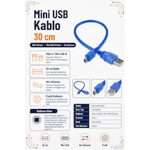 Mini Usb Kablo - 30cm