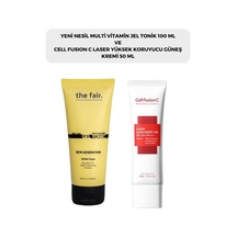 Cell Fusion C Laser Güneş Kremi SPF50+ 50 ML + The Fair Multi Vitamin Jel Tonik 100 ML