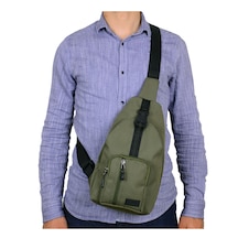 Strong Unisex Çapraz Askılı Göğüs Ve Sırt Çantası, Body Bag Çanta Yeşil