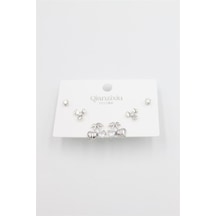 Çoklu Set Küpe - Gümüş