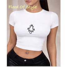 Flood Of Style Beyaz Babby Tee Milano Özel Tasarım