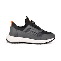 Füme Hafif Esnek Kilit Bağcıklı Unisex Spor Ayakkabı Nans 6006 G Füme