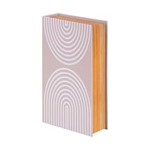 Nio - 0014 Beige Desen Kitap Kutu - 6 Adet Tarı