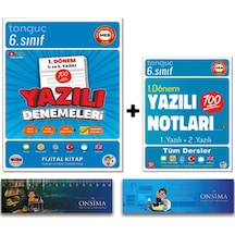 Tonguç Akademi 6. Sınıf 1. Dönem Yazılı Notları - 1. Dönem Yazılı Denemeleri Set - Süper İkili 2 Kitap