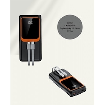 20.000 Mah Powerbank 22.5w Hızlı Şarj Çok Kablolu Dijital Göstergeli Diğer