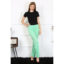 Akbeniz Kadın Pamuklu Tek Alt Pijama 27496 - L Fıstık Yeşili