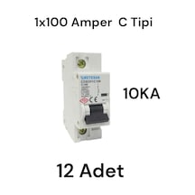 Metesan 1x100a C Tipi 10ka Otomat Sigorta 12 Adet