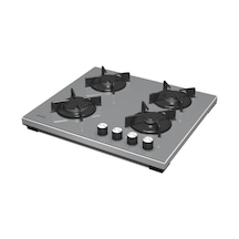 Simfer 3049N Set Üstü Gri Cam Ocak Emaye Izgara 4G