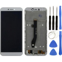 General Mobile Gm 8 Go Uyumlu Çıtalı Servis Lcd Ekran Dokunmatik Beyaz + Tamir Seti