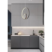 Tt004-Sy Tt Aydınlatma Göz Modeli Mat Siyah Led Avize