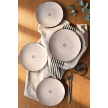 Keramika Forest Line Deep Pasta Tabağı 20 Cm 4 Adet 23444 Çok renkli
