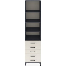 Hyperion Dolap 4 Raflı 5 Çekmeceli 60x44x243 Antrasit-aytaşı Antrasit Hyperion Dolap 4 Raflı 5 Çekmeceli 60x44x243 Antrasit-aytaşı Antrasit