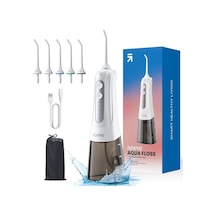 Akülü Diş Duşu, 300ml Taşınabilir Suya Dayanıklı Usb Şarj Edilebilir Dental Oral Irrigator, Dıy İle 4 Mod, 5 Je