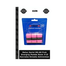 Delux Serisi Og-60 Pınk Overgrip Pembe Renk 3'lü Kavrama Üniseks Antrenman