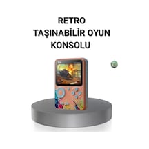 Retro Taşınabilir Oyun Konsolu 500 Klasik Oyunlu 3.0 İnç Renkli Ekran