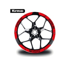 Kırmızı Yamaha Yzf R25 Geniş Jant Sticker Etiket Modeli