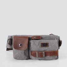 Ççs London 31459 Kanvas Bel Çantası Gri Gri