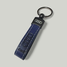 Audi Yazılı Ve Logolu Anahtarlık Lacivert Termo Deri