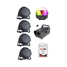Quenlite Free Paket-2 Sahne Işık Sistemi Seti Top Küre Led Par Sis Makinası