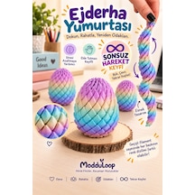 Stres Gideren Ejder Yumurtası Sonsuz Hareket - Renk Geçişli