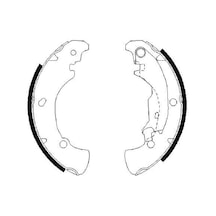 Bosch 0986487560 F026004560 Arka Pabuç Balata Bravo Brava 1.2 1.6 1.8 1.9jtd 95-01 Marea 1.4 1.6 1.8 1.9jtd 77362285-9947690 1 Takım