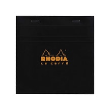 Rhodia Kareli Bloknot, Siyah, 148x148 Mm
