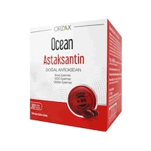 Ocean Astaksantin 30 Kapsül Doğal Antioksidan İçeren Takviye Edici Gıda