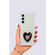Samsung Galaxy Uyumlu S24 Kartlıklı Vinly Desenli Kılıf Mh-hs5857-2867