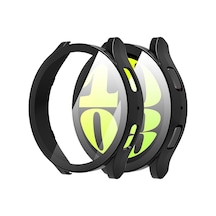 Samsung Galaxy Watch 6 40mm Kılıf Matte Premium Slim Watchband Siyah Galaxy Watch 6 40mm İle Uyumlu Kılıf - Siyah Çok Renkli