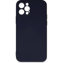 Lvsqvr Newface Apple Uyumlu iPhone 12 Pro Max Kılıf Nano İçi Kadife Silikon - Lacivert