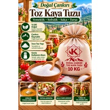 Doğal Çankırı Toz Kaya Tuzu 10 Kg İnce Öğütülmüş Sofralık Yemeklik Turşuluk Çok Renkli