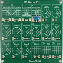 Rf Demo Kit Smith Chart Pcb Rf Devre Filtre Test Eğitim Analiz Kartı Swr Empedans Uyumu Attenuator