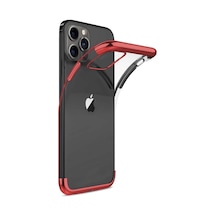 iPhone 11 Pro İle Uyumlu Darbeye Karşı Dayanıklı Lazer Kesim Silikon Tpu Kılıf Kırmızı, iPhone 11 Pro Sku: Zeusb0f6lk162d