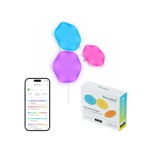 Nanoleaf Altıgen Akıllı Rgbw Duvar Paneli Genişletme Paketi App Kontrollü, 3 Parça, Beyaz, Google Ho RGB