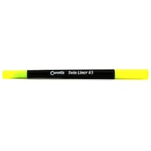 Caretta Twinliner 65-13 Sarı Çift Uçlu Kalem