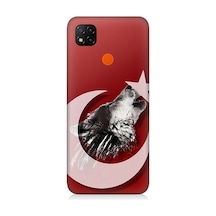 Xiaomi Redmi 9c Uyumlu Kurt Ve Bayrak Desenli Silikon Kılıf