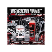 2 L Basınçlı Köpük Makinası Ve Wolfpar Cilalı Oto Şampuanı 1000 Ml Araç Yıkama Seti