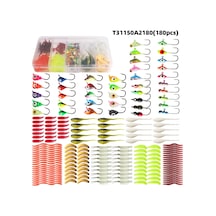 Teltree Buz Balıkçılığı İçin 180 Parça Silikon İğne Ve Yem Seti - Tüm Balıkçılık Gereksinimlerinizi Karşılar