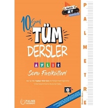 Palme 10.sınıf Tüm Dersler Aylık Soru Fasikülleri Yeni