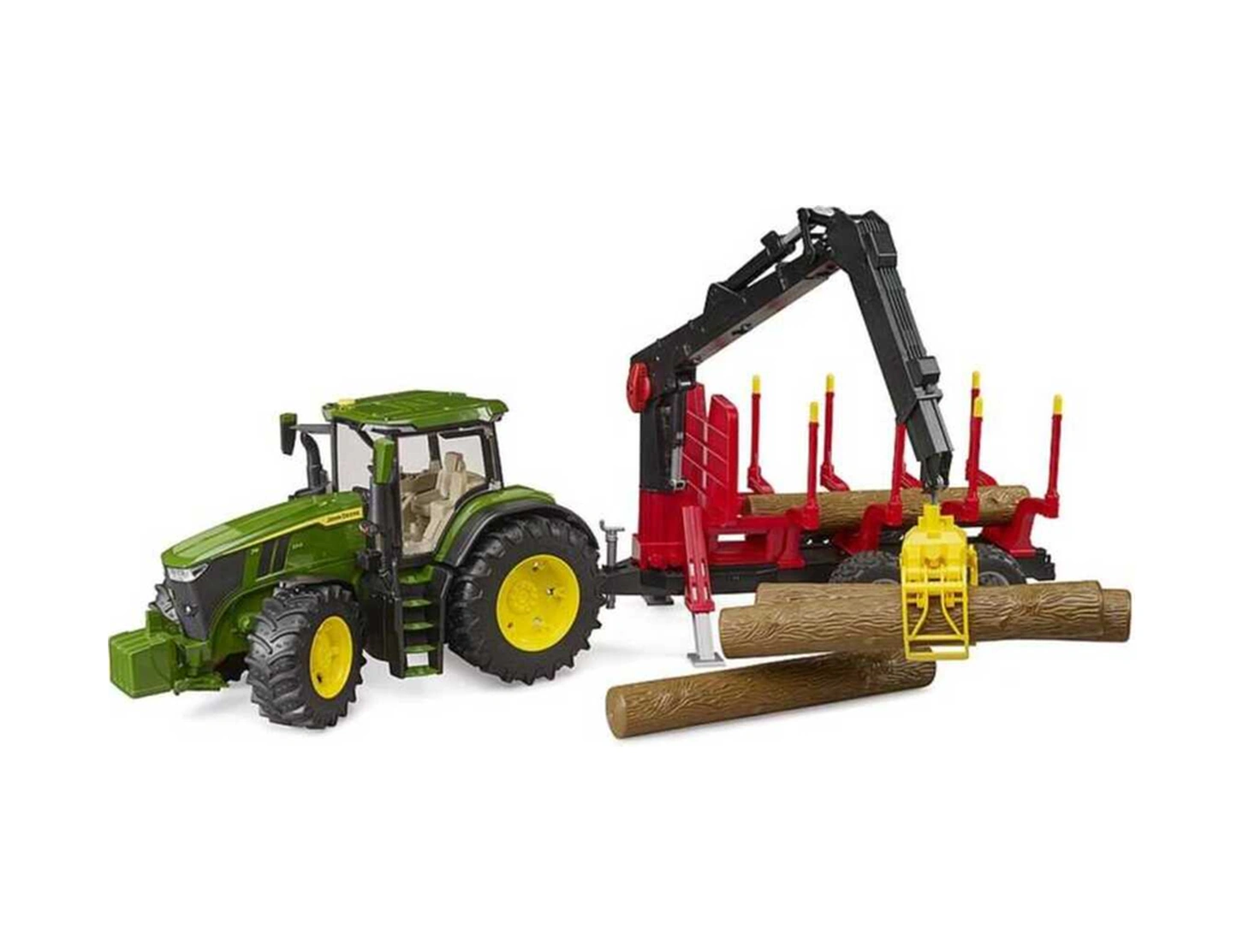 John Deere 7r 350 Traktör Ve Kütük Taşıyan Römork Br03154