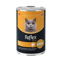 Reflex Plus Sos İçinde Et Parçacıklı Dana Etli Yetişkin Kedi Konservesi 400gr
